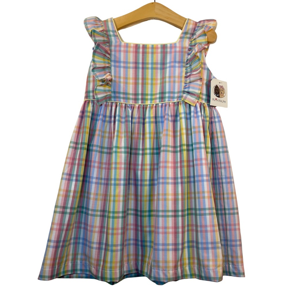 NWT Ruth and Ralph Colorful Plaid Hazel Dress 6